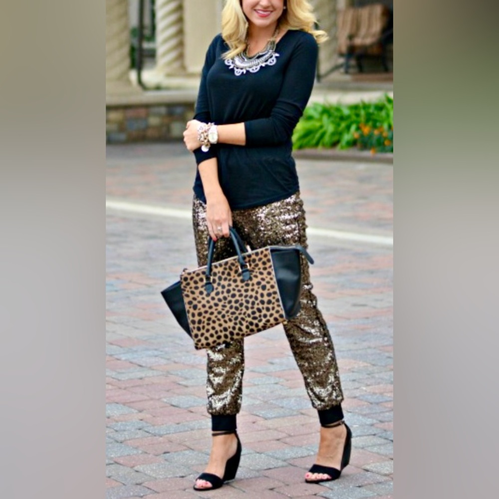 WAYF Sequin Joggers